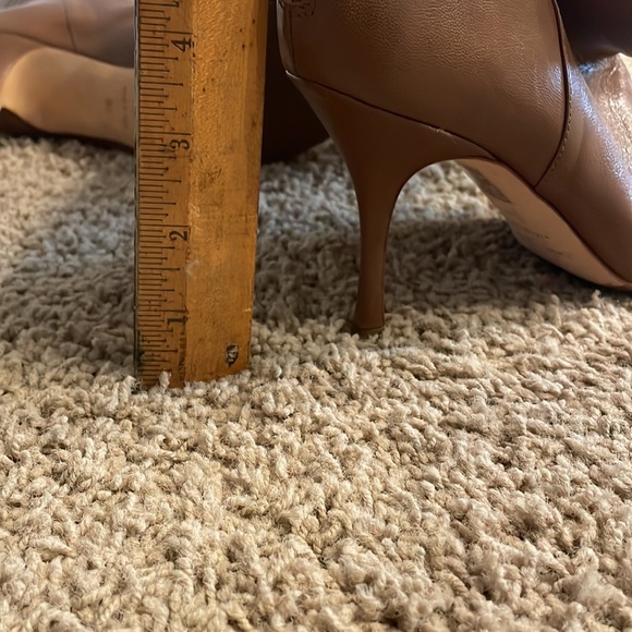 Worn once.  Authentic Jimmy Choo camel knee high boots. 3” heel. Size 38. - Picture 8 of 8